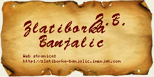 Zlatiborka Banjalić vizit kartica